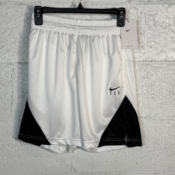 Nike Dri-FIT I So Fly Women's Basketball Shorts white/black small - Picture 1 of 6